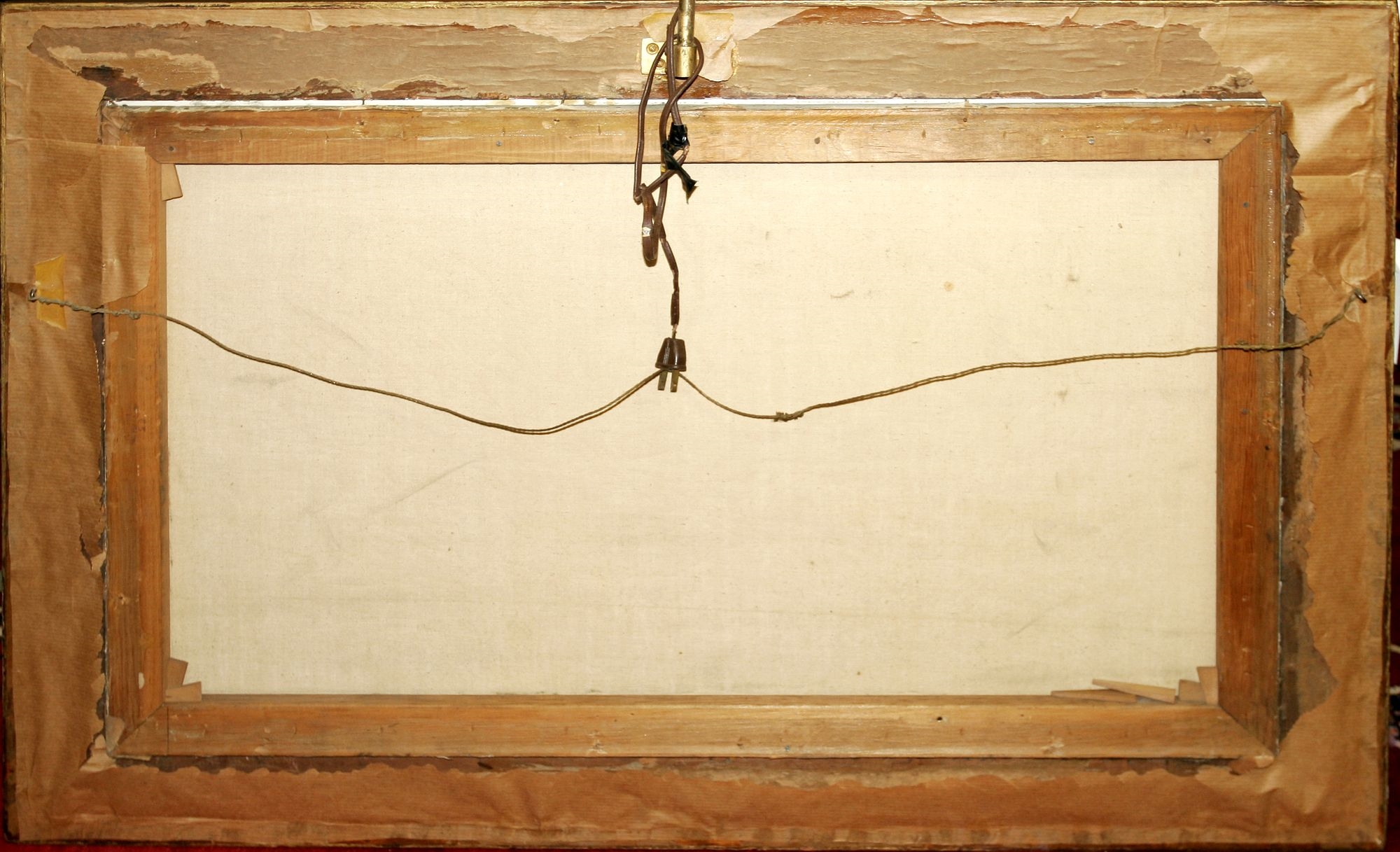 Artwork by J. Lurell Wise, Sheep in Landscape, Made of Oil On Canvas