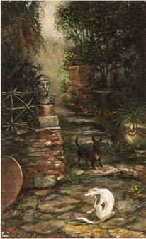 Oscar And Willie in the Garden - William J. Girard