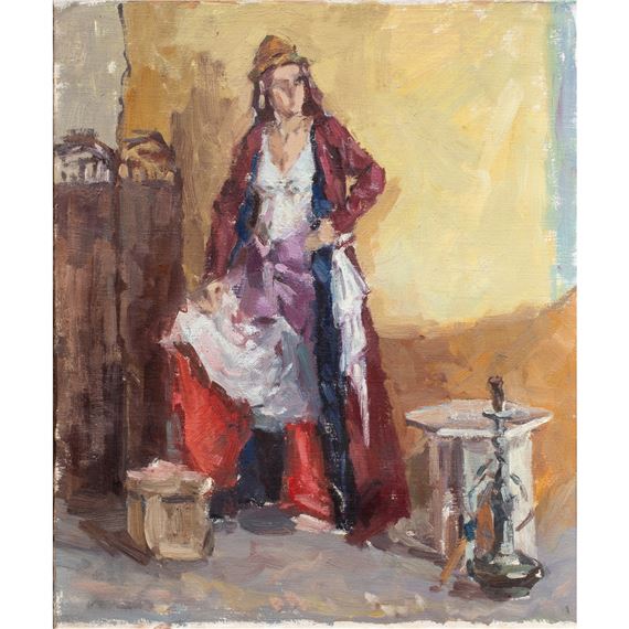 Street Scene with Woman by A. Kovaleva