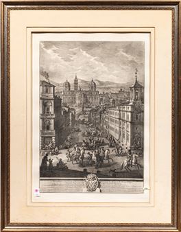 Sta. Maria Maggiore from the Piazza della Quattro Fontane - Giuseppe Vasi