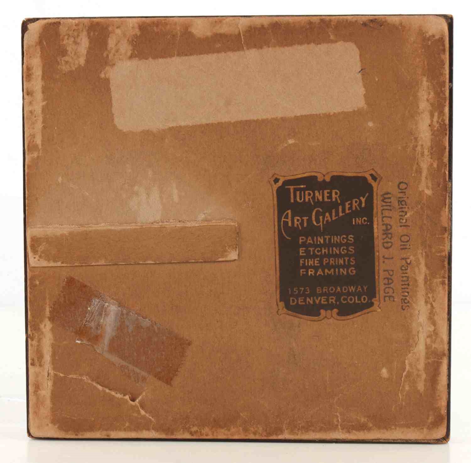 Artwork by Willard Page, WILLARD J PAGE MINIATURE PAINTING FOREST & CREEK, Made of Painting