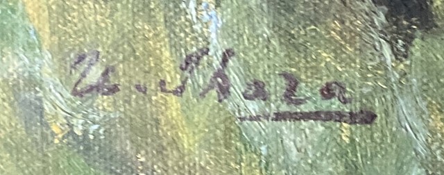 Artwork by Usaburo Ihara, Landscape, Made of oil on canvas