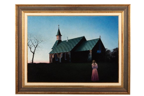 Artwork by Lloyd Fitzgerald, A Moment In Time, Made of Acrylic Dry-Brush And Acrylic Glazes On Gesso