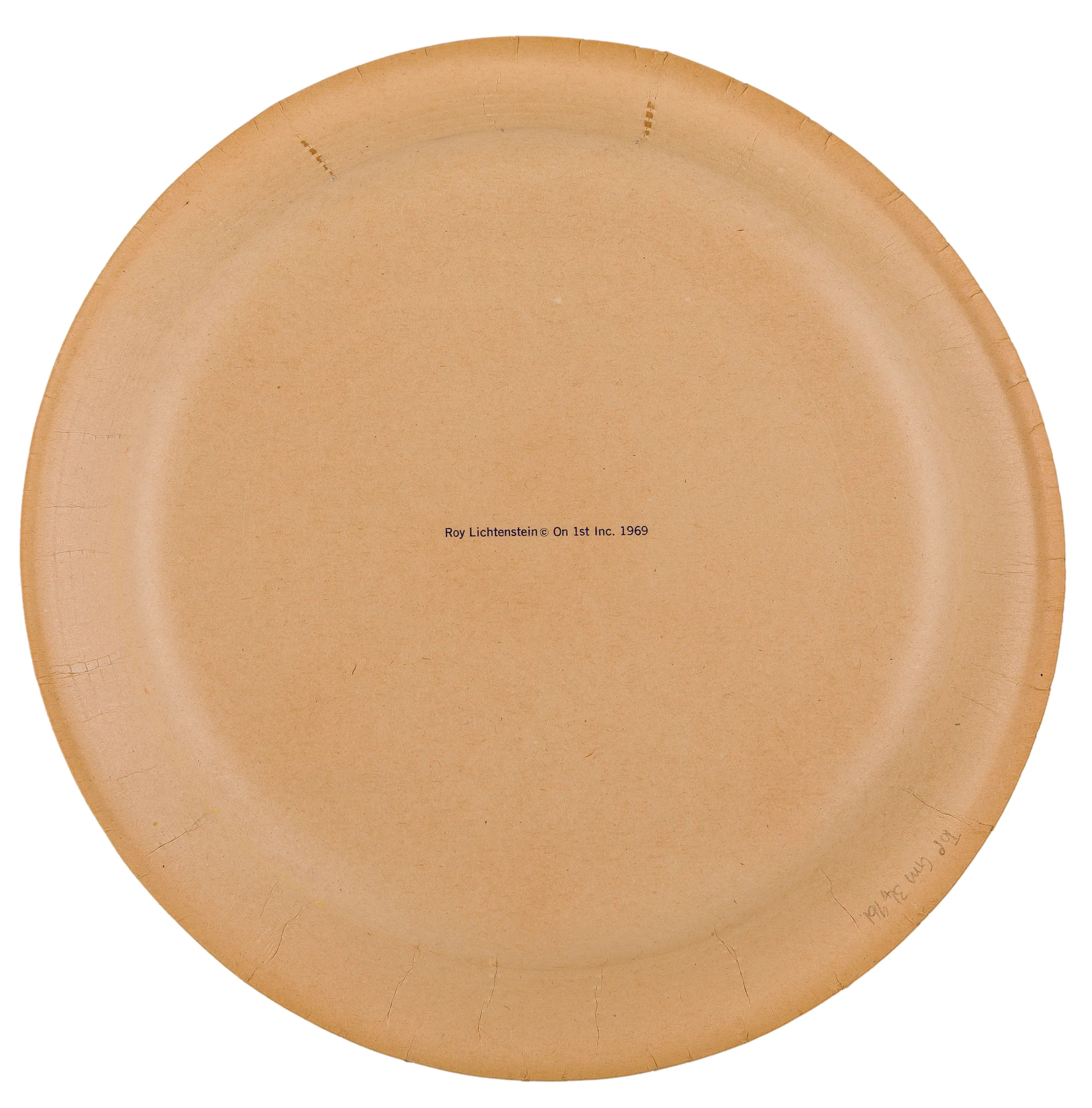 Roy Lichtenstein | Paper Plate (1969) | MutualArt