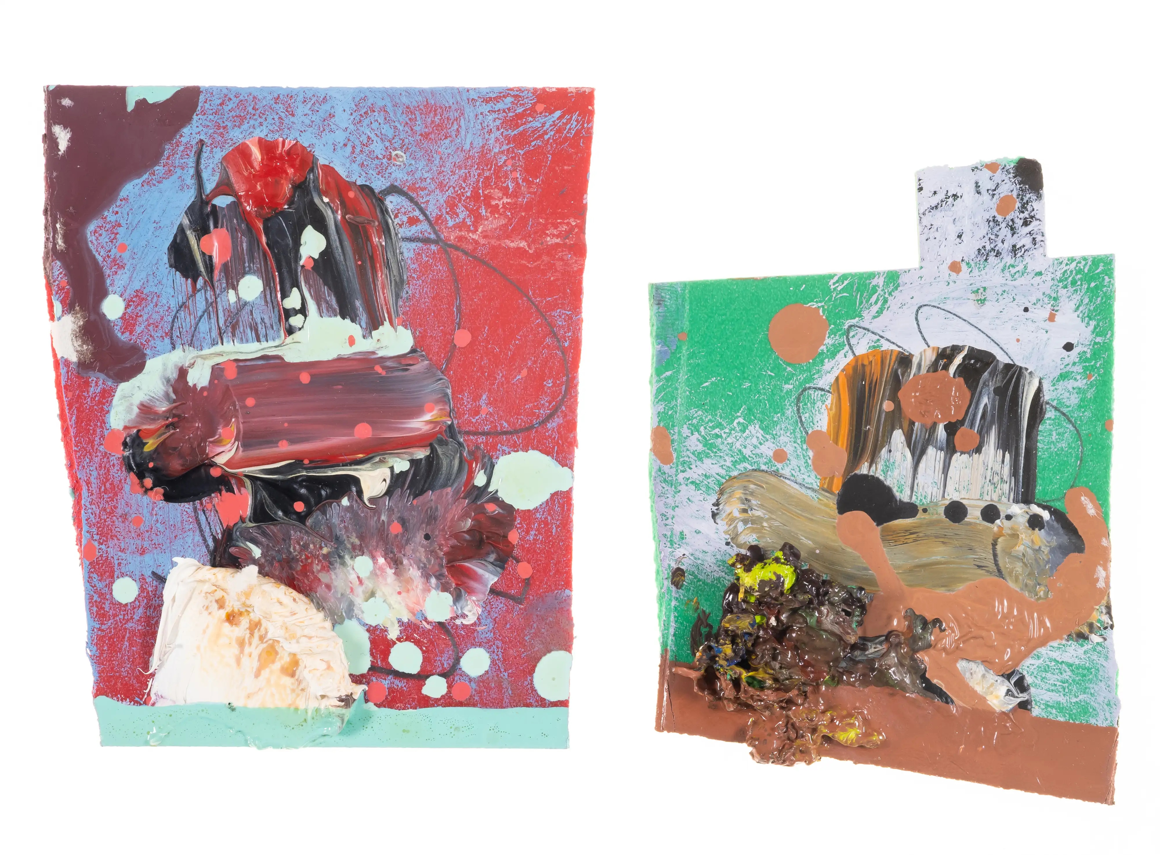 Artwork by Fiona Rae, Untitled, from 500 paintings for Witte de With, Made of Oil On Plastic