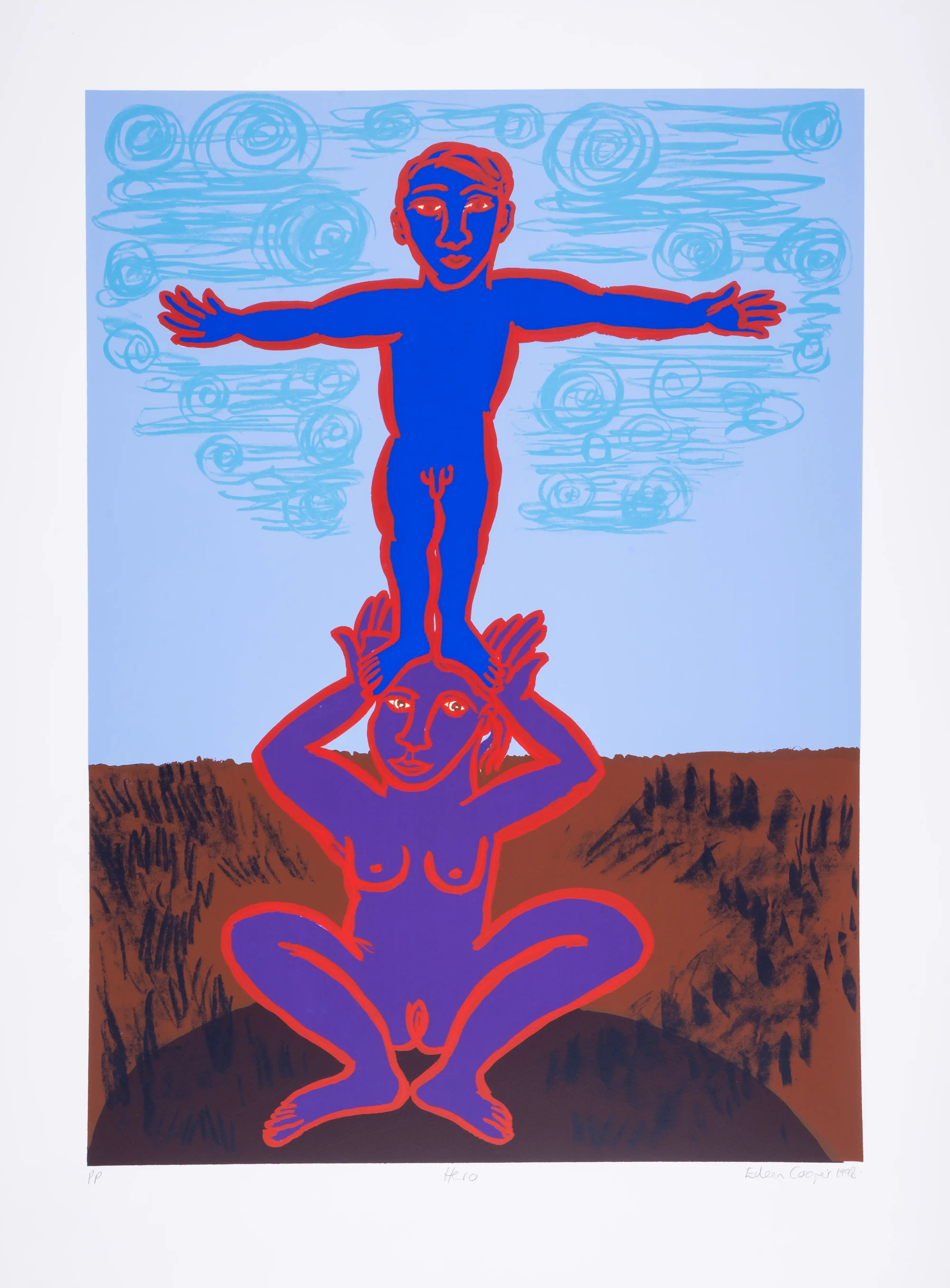 Artwork by Eileen Cooper, Hero, Made of Screenprint In Colours