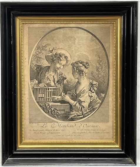 Jean Daulle | The Bird Merchant (1748) | MutualArt
