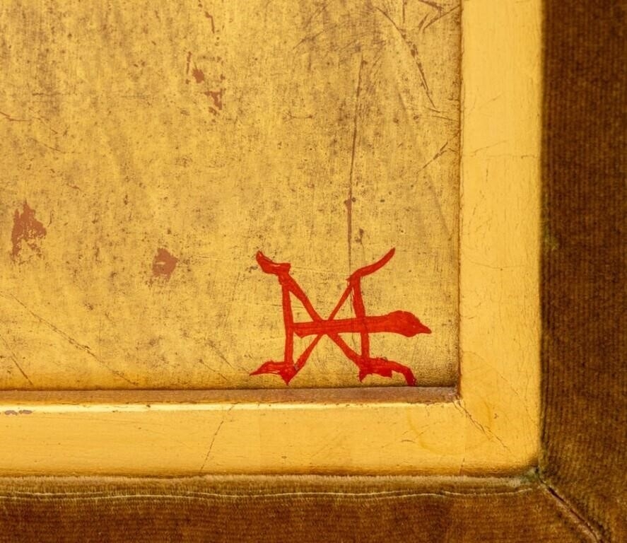 Artwork by M.W. Huggins, Floral Still Life Scene, Made of Oil On Masonite