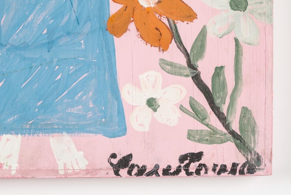 Artwork by Katarzyna Gawlowa, Saint "Barbara" with Angels, Made of Oil Painting On Board