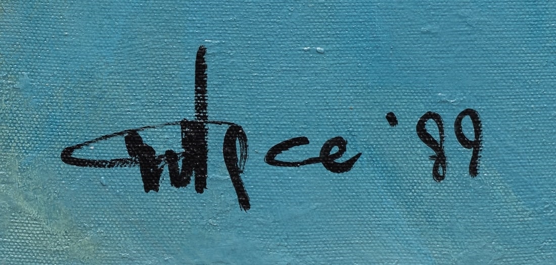 Artwork by Ismail Gulgée, Untitled, Made of Oil On Canvas