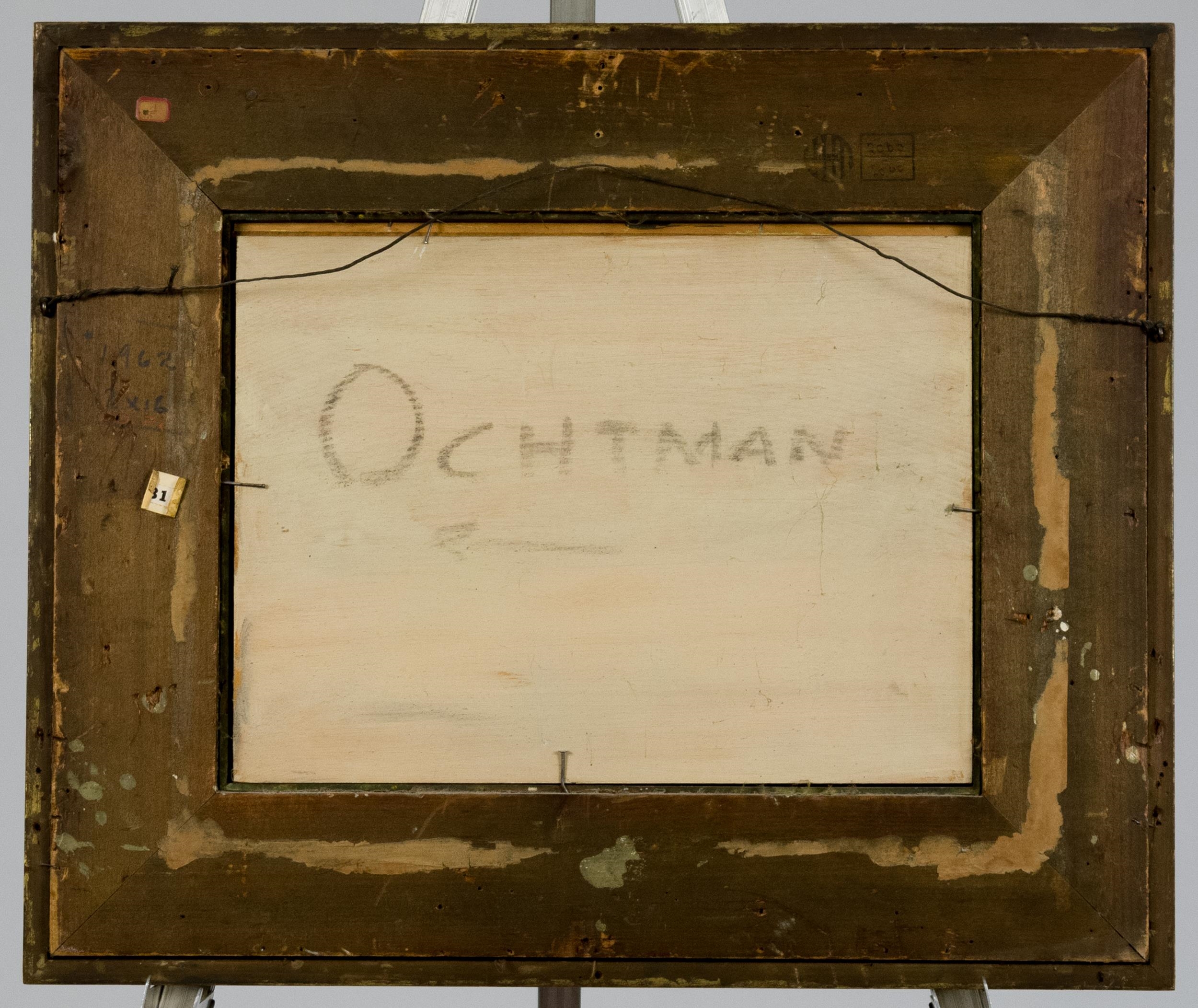 Artwork by Leonard Ochtman, LEONARD OCHTMAN OIL, AUTUMNAL LANDSCAPE, Made of oil on board