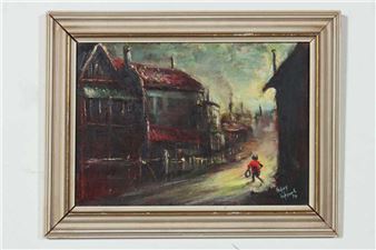 Boy in Slums - Charles Edward Hopgood