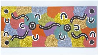 Four Ladies Travelling Home from the Water Hole - Hazel Peipei