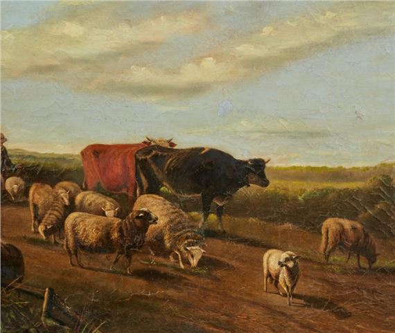 Franz de Beul | Shepherd and his flock | MutualArt