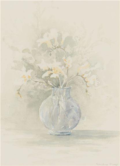 STILL LIFE, VASE OF FLOWERS by Sandra Maze