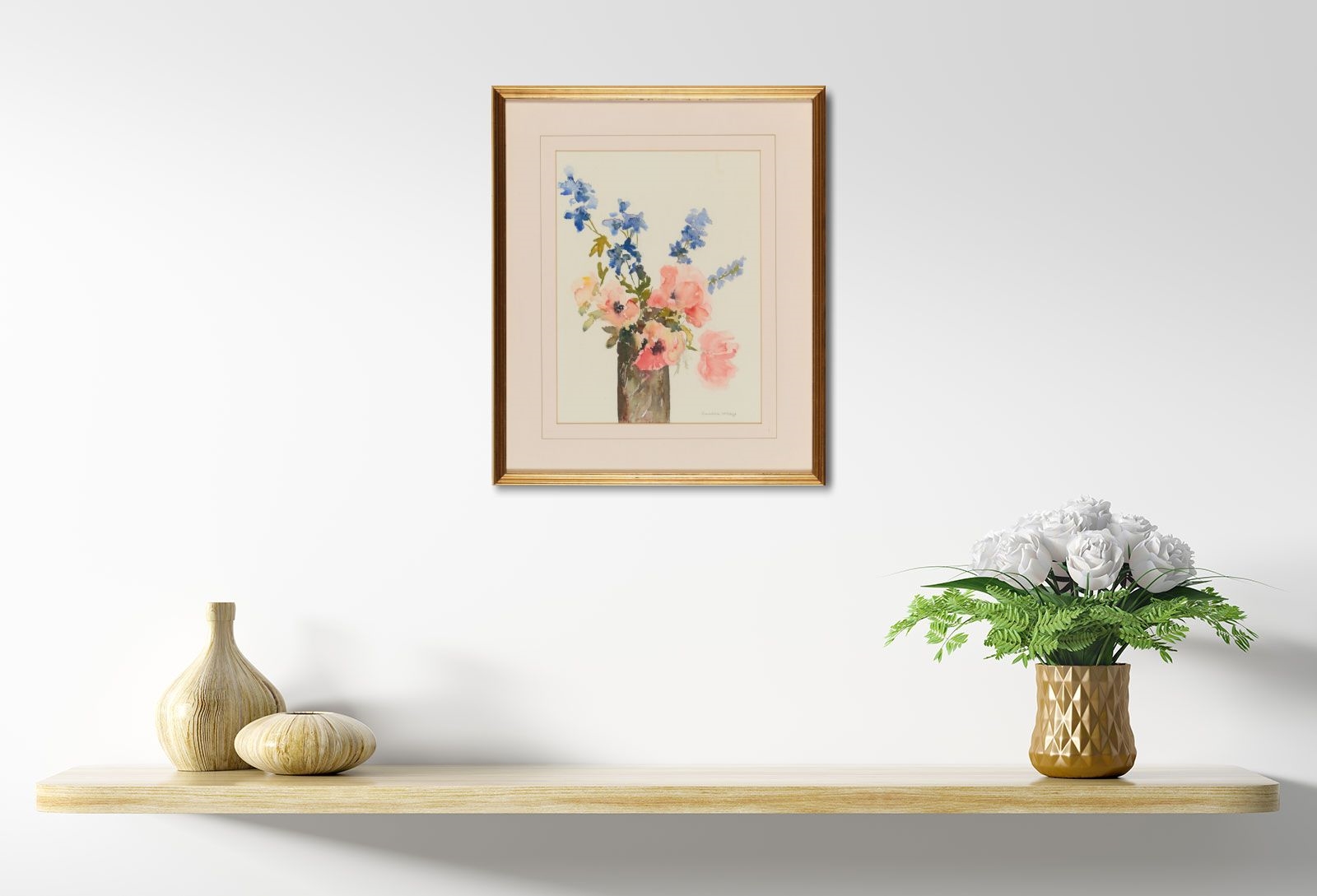 Artwork by Sandra Maze, STILL LIFE, FLOWERS, Made of Watercolour Drawing