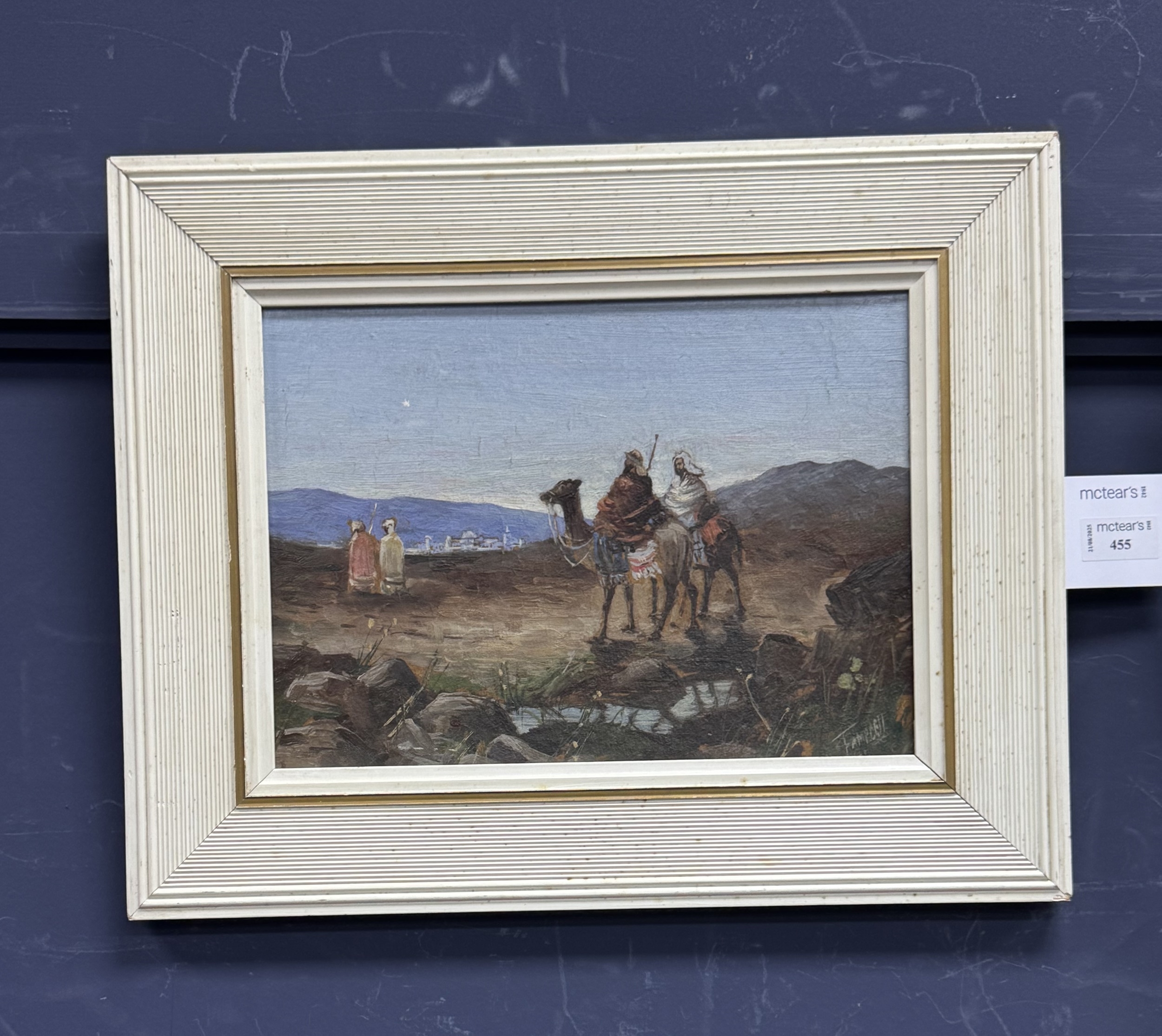 Thomas Campbell | CAMEL RIDERS IN THE DESERT | MutualArt