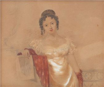 Portret van een elegante dame - Thomas Overton