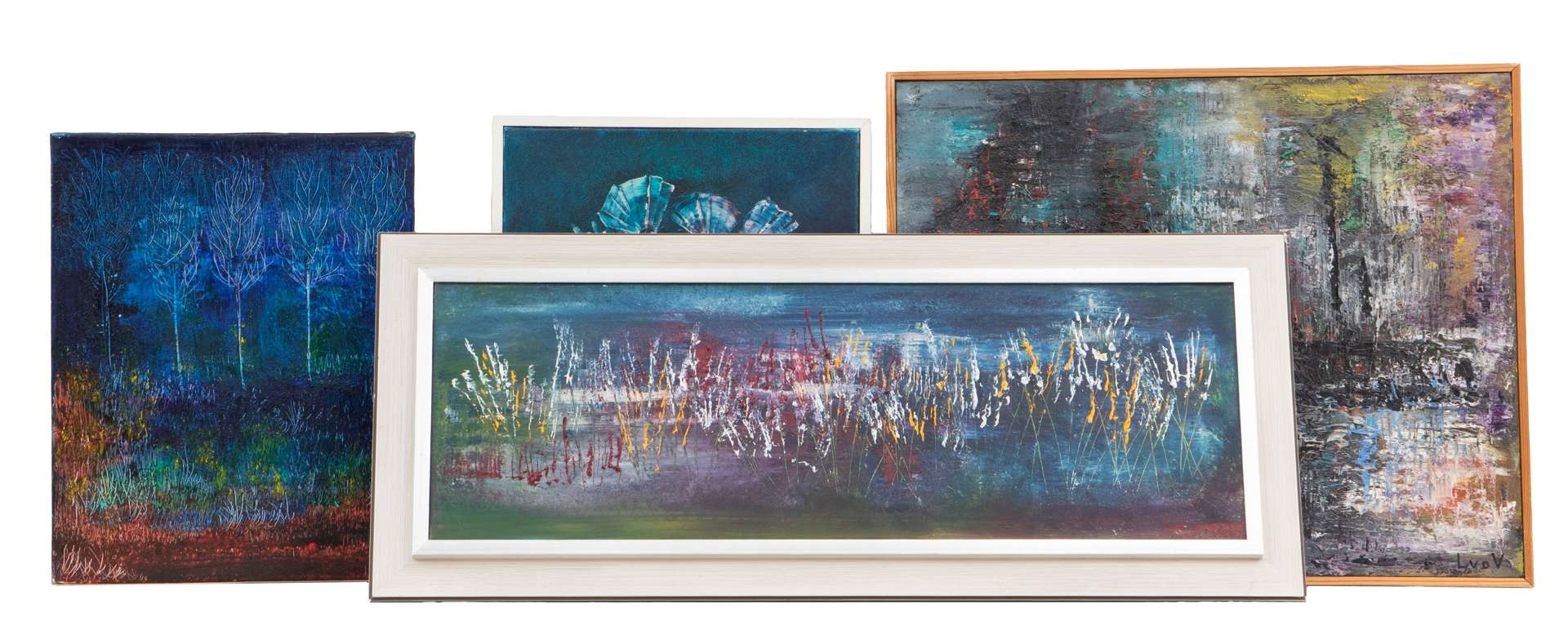 Artwork by Louki van der Veen, Zonder titel, Made of oil on canvas