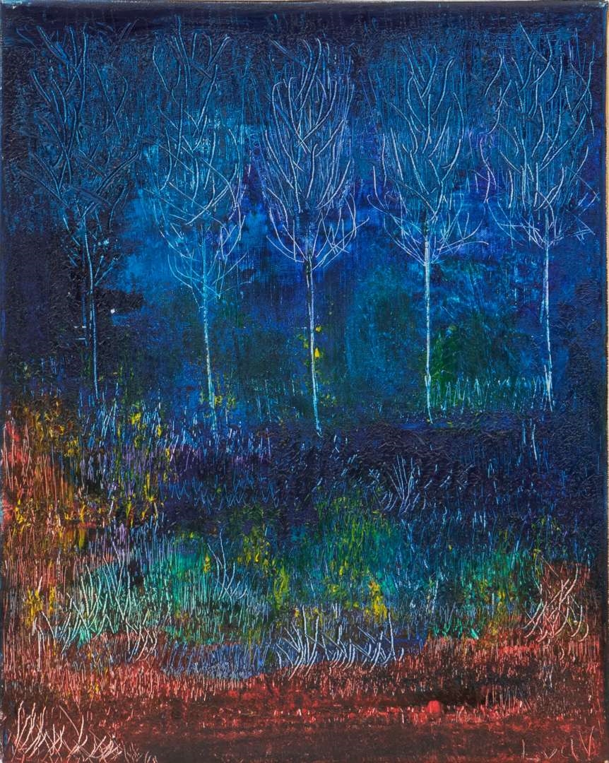 Artwork by Louki van der Veen, Zonder titel, Made of oil on canvas