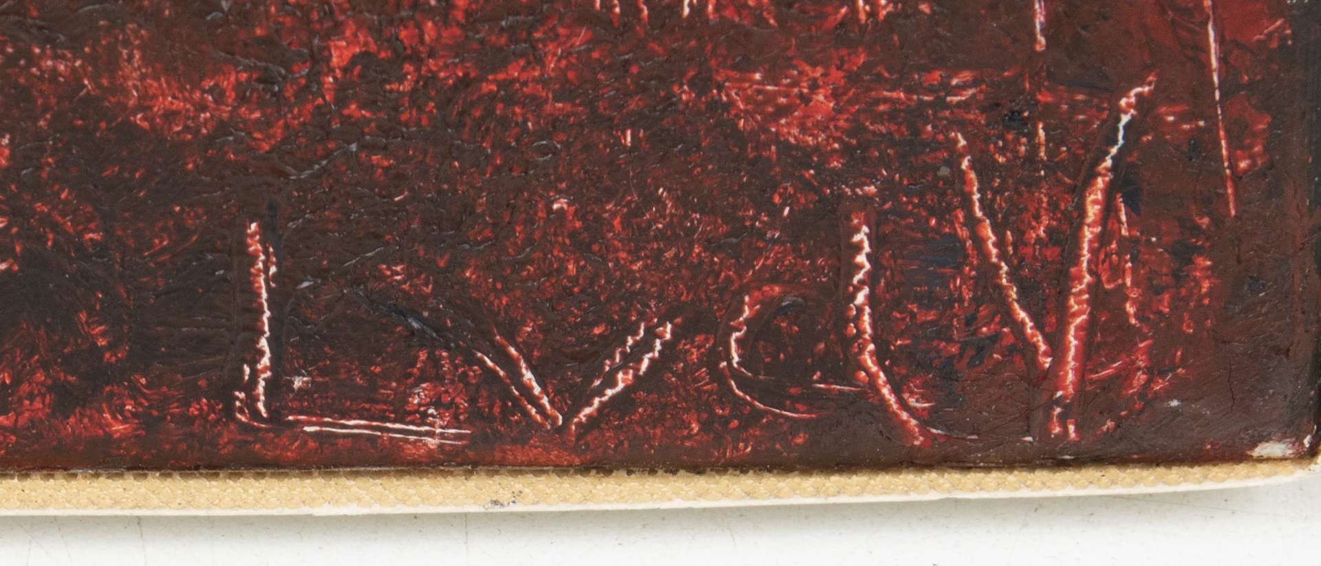 Artwork by Louki van der Veen, Zonder titel, Made of oil on canvas