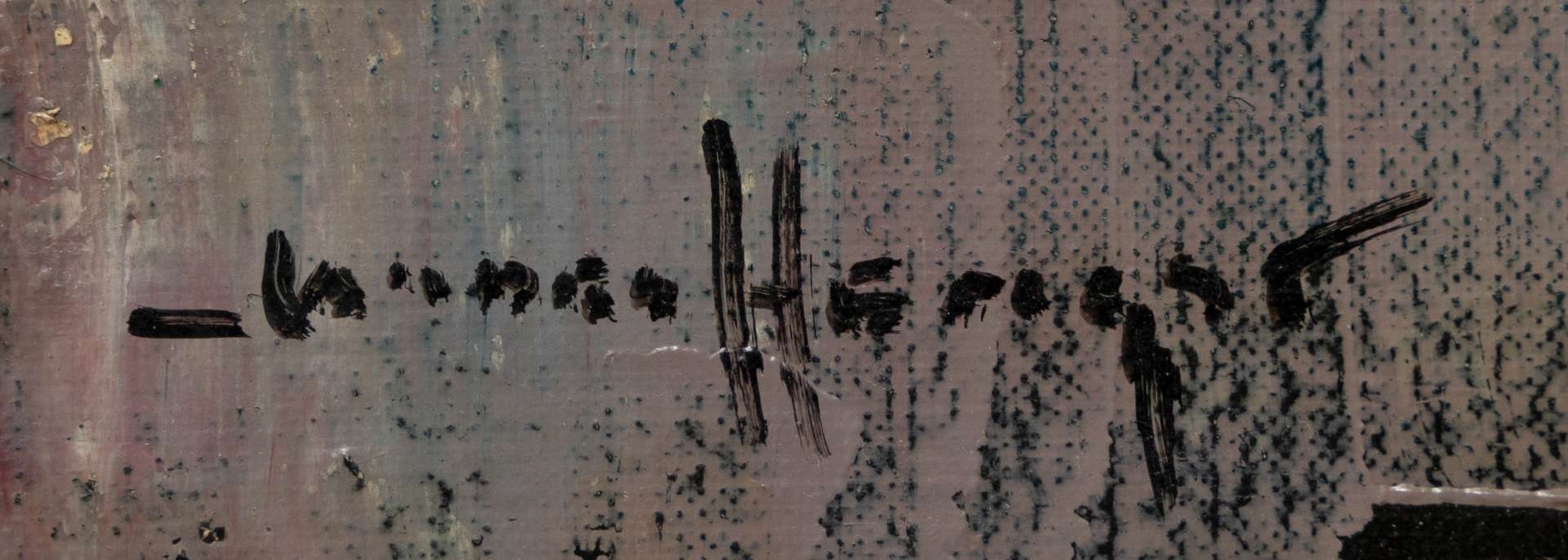 Artwork by Johannes Gerardus den Hengst, Stilleven met fruitschaal en aardewerken potten, Made of oil on canvas