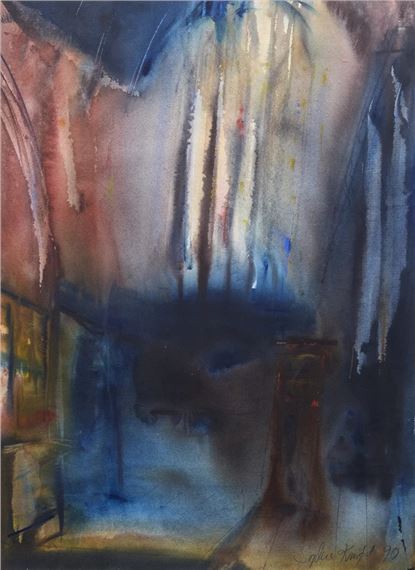 Church Interior by Sophie Knight, 1990