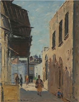 Jerusalem, Mount Zion and the Wall - Ludwig Blum