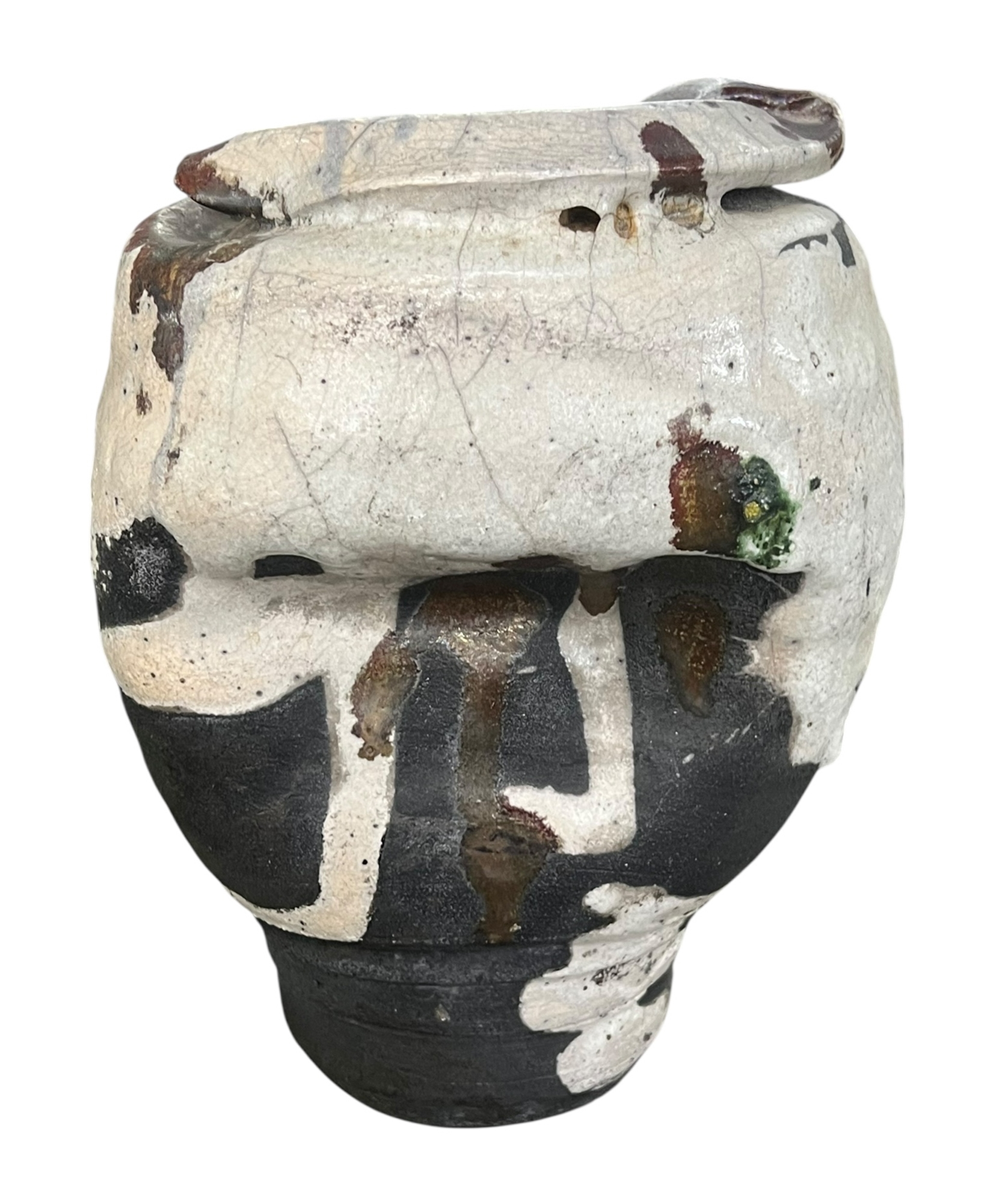Paul Soldner | Altered Form Raku Vessel | MutualArt