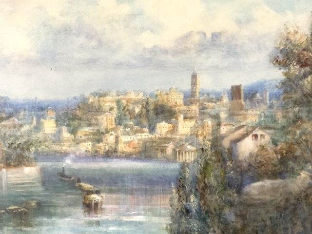 Artwork by Milicent S. Grose, ROME FROM THE AVENTINE, Made of Watercolour