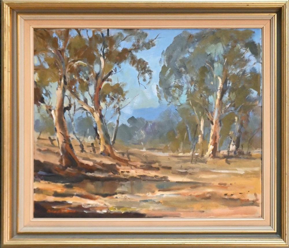 Artwork by John Dudley, FLINDERS RANGES, Made of Oil On Canvas Laid On Board