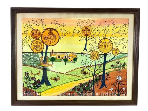 Folk Art Watercolor - Verna Seagraves