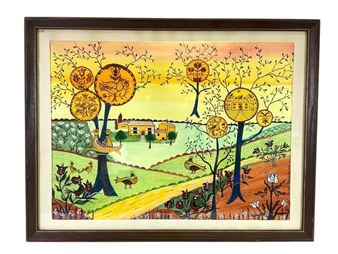 Folk Art Watercolor - Verna Seagraves