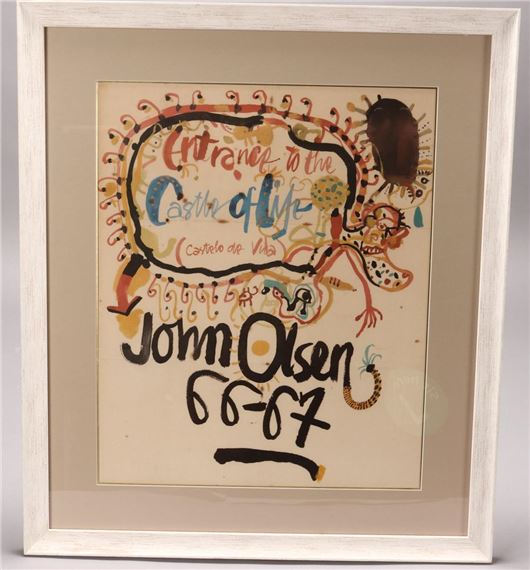 Entrance to the Castle of Life (Castelo de Vida by John Olsen, 1966/67