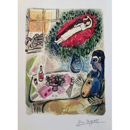 Marc Chagall | Reverie Giclee By Marc Chagall | MutualArt