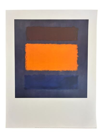 Brown, Orange, Blue and Maroon by Mark Rothko