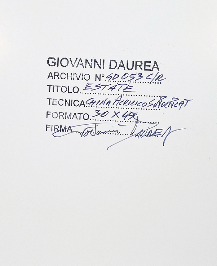 Giovanni Daurea | Estate | MutualArt