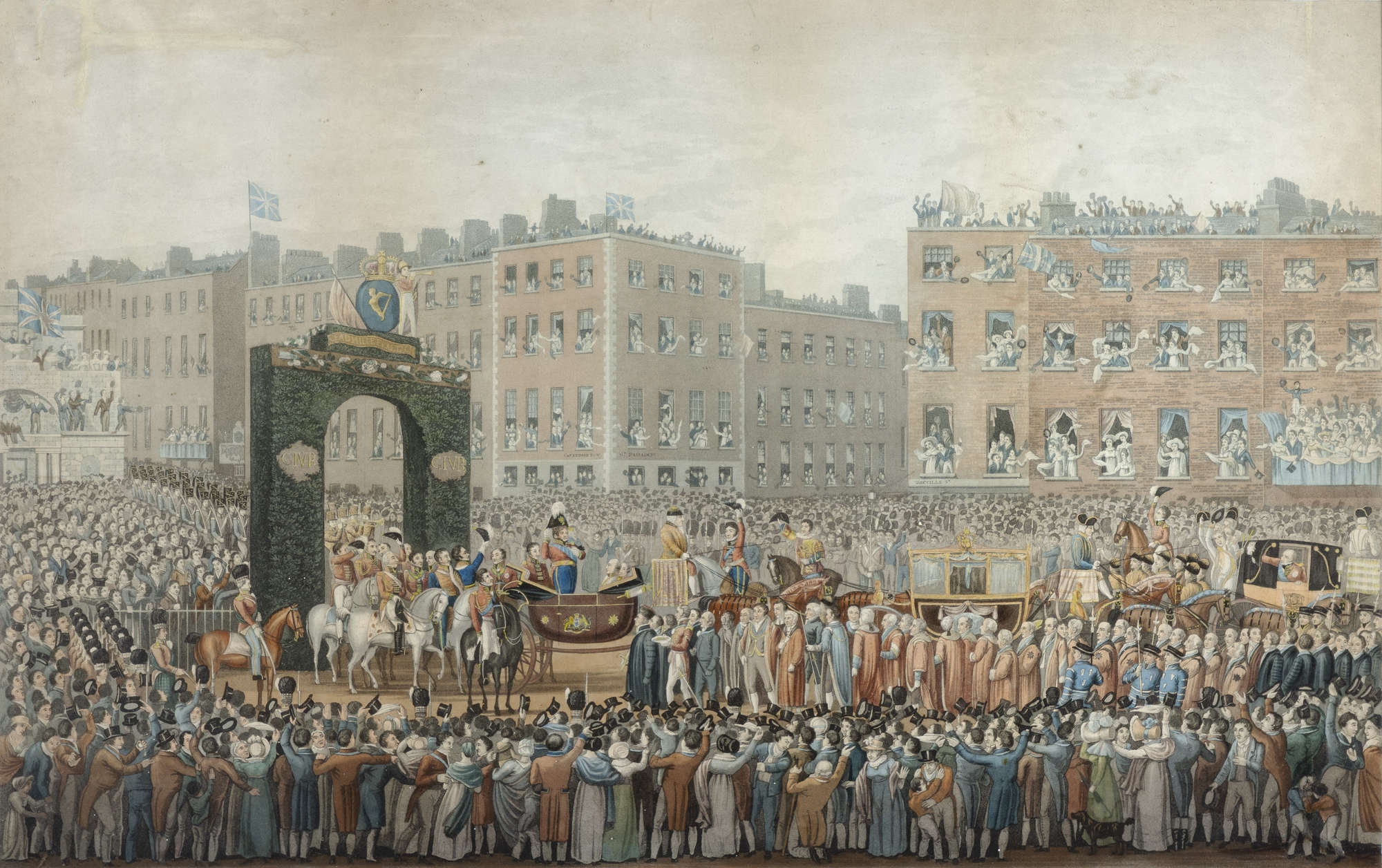 Joseph Patrick Haverty | The Entry of King George IV into Dublin (1821 ...