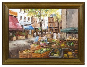French Market Scene - Vincent