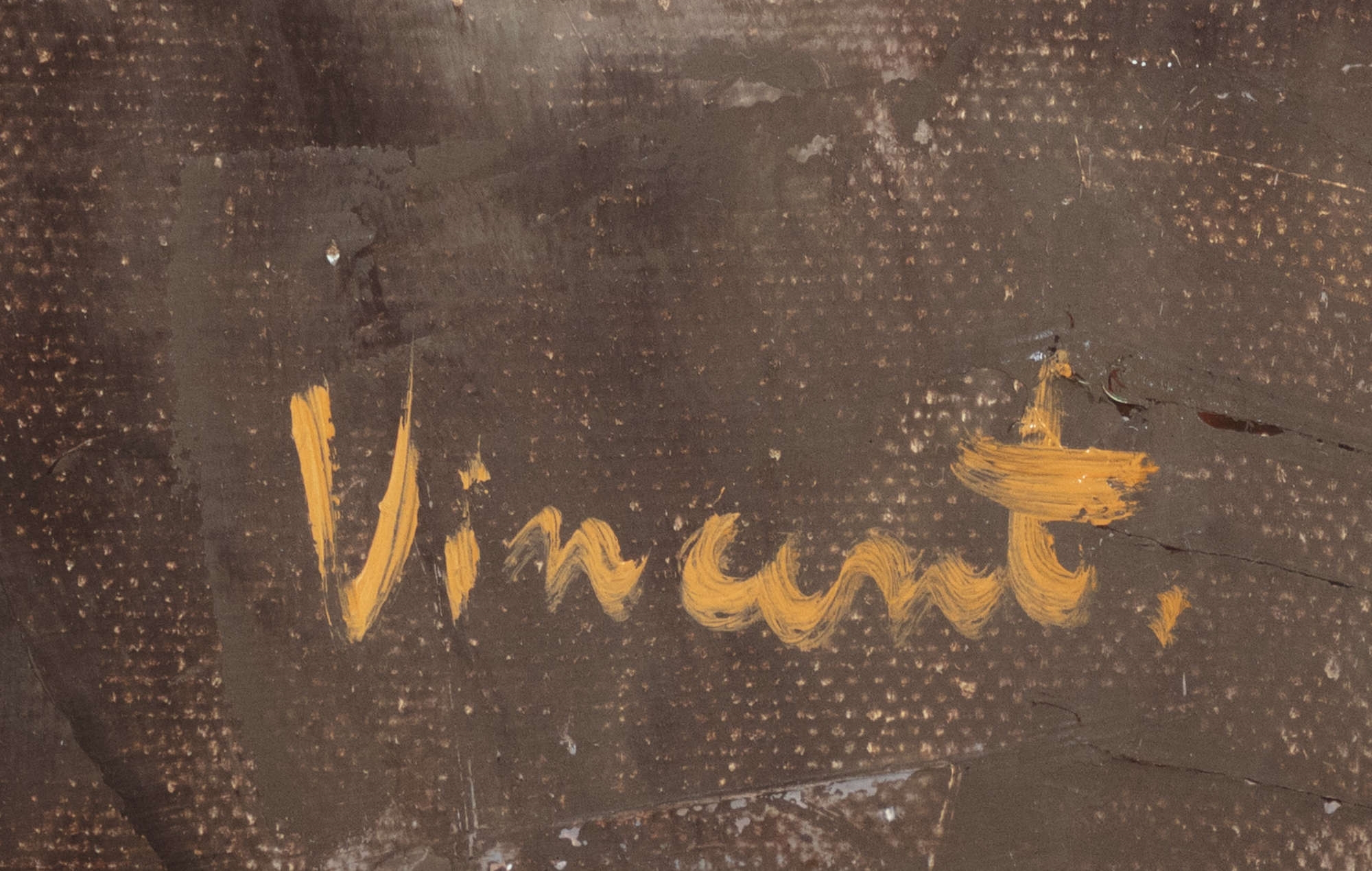 Artwork by Vincent, French Market Scene, Made of Oil On Canvas