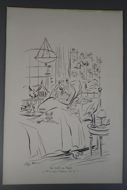 Artwork by Régis Manset, Les nuits du "Royal, Made of Reproduction