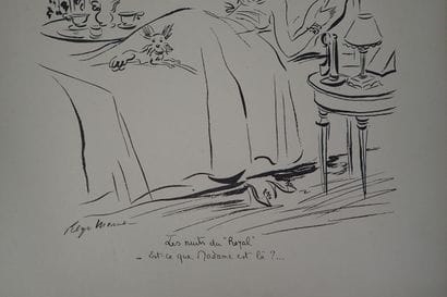 Artwork by Régis Manset, Les nuits du "Royal, Made of Reproduction