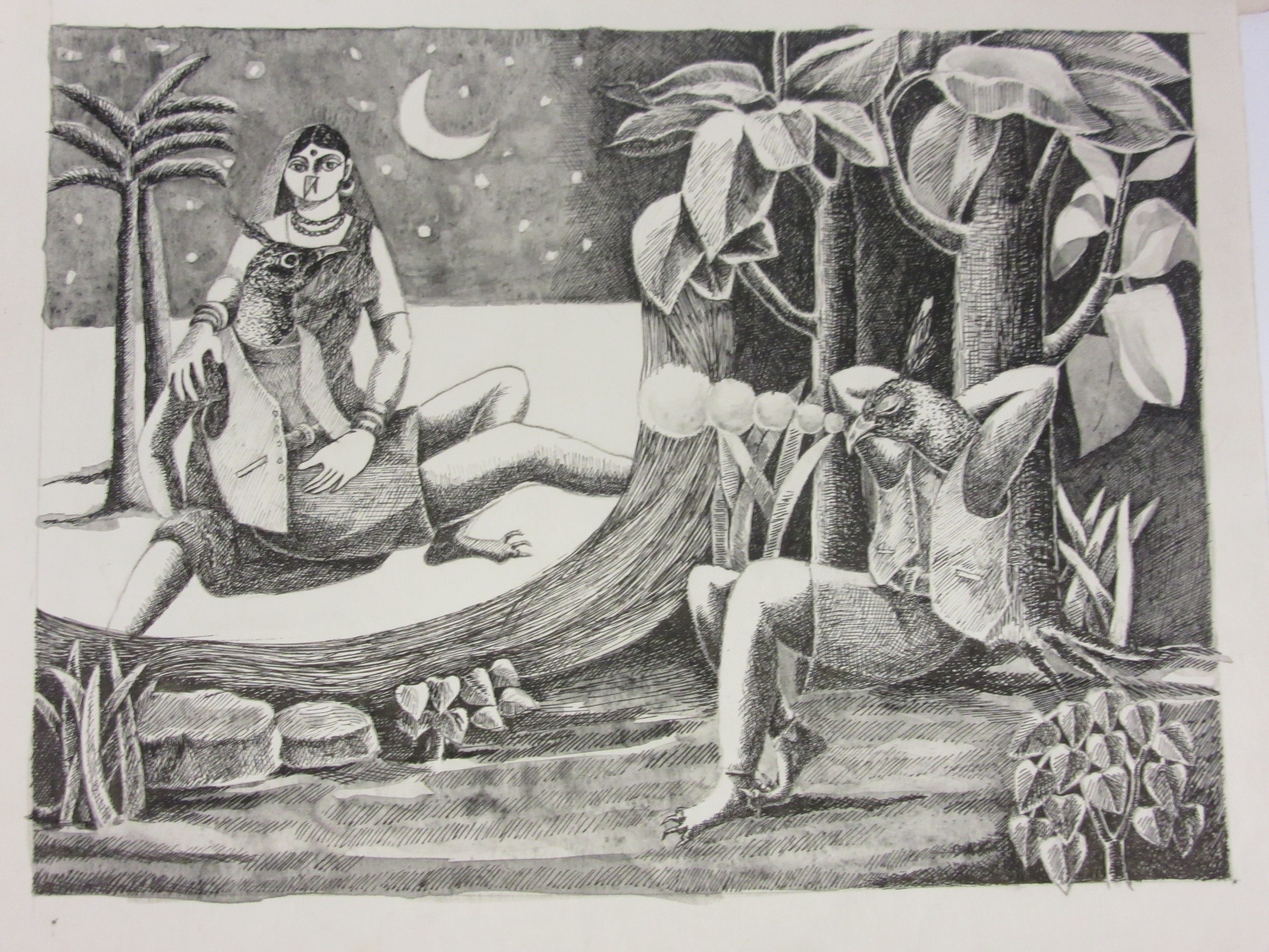Fred Stratton | Females bathing at a river bank (Circa 1928) | MutualArt