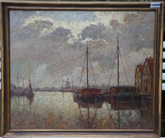 Ostdeutsche Hafenskizze - Hans-Emil Oberländer