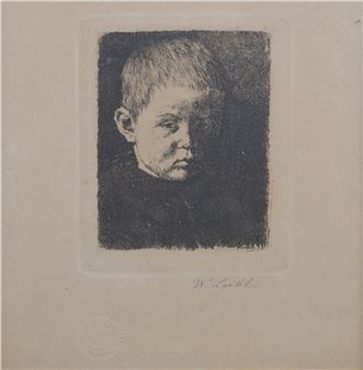 Knabenbild - Wilhelm Leibl