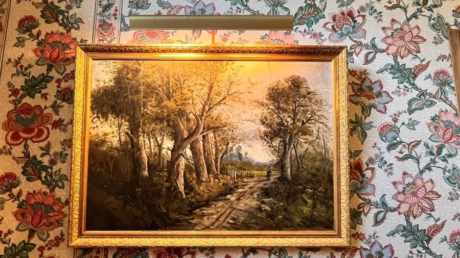 Artwork by L. Robin, The path, Made of Oil On Canvas