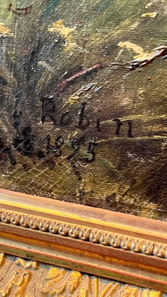 Artwork by L. Robin, The path, Made of Oil On Canvas