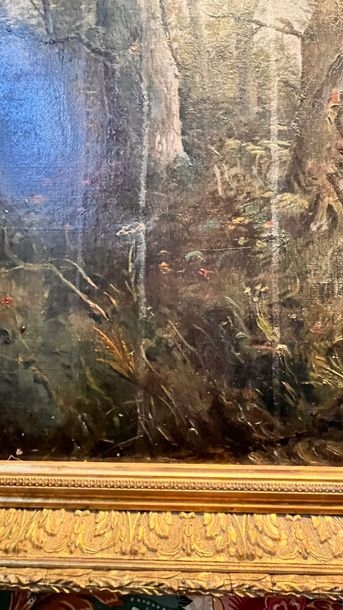 Artwork by L. Robin, The path, Made of Oil On Canvas