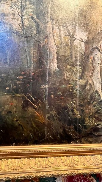 Artwork by L. Robin, The path, Made of Oil On Canvas