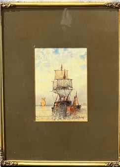 On the Thames - Frederick James Aldridge